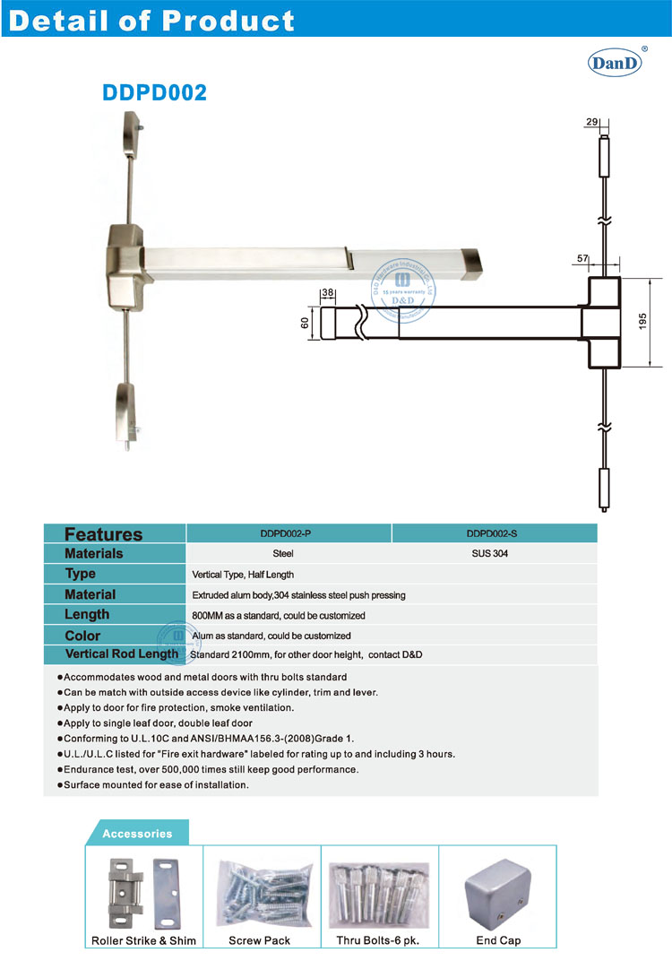 Vertikale Stange Panik