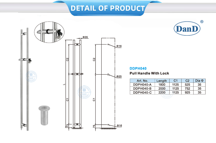 T&uuml;rgriff mit Schloss ziehen
