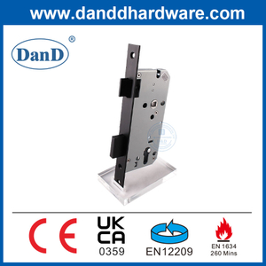 CE Black Mortise Security Eingangstür Schloss Edelstahl Schloss Körper für Feuertor-DDML009-5572