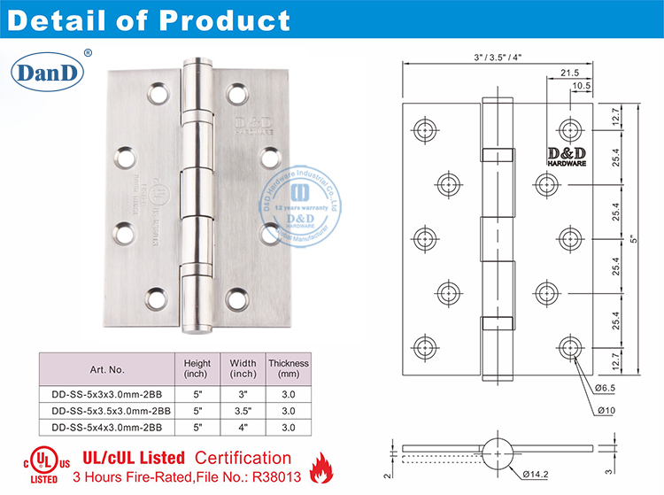 UL -T&uuml;rscharnier