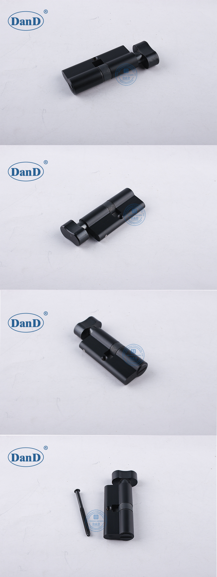 Matte schwarze Schlie&szlig;zylinder