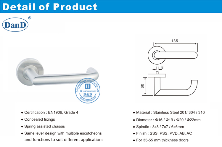 Industrielle T&uuml;rgriffe-D und D-Hardware