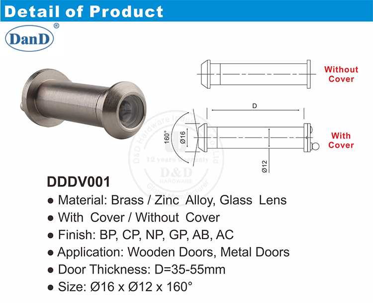 Vordert&uuml;ransicht Hole-D- und D-Hardware