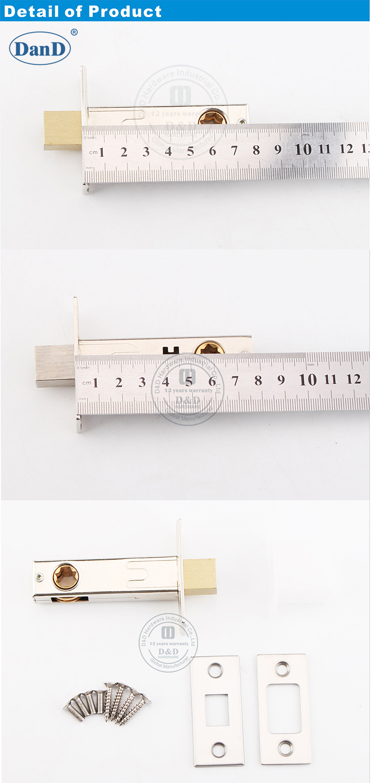 WC-Deadbolt-Schloss f&uuml;r Metall-T&uuml;r-D und D-Hardware