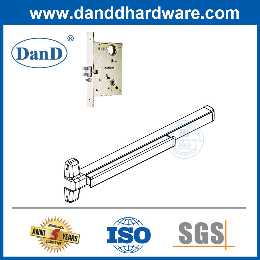 Panikhardware aus Edelstahl und Aluminiumtür für Doppeltüren-DDPD302