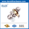 Silber nicht abschließbarer Edelstahldurchgangsknopf-DDLK003