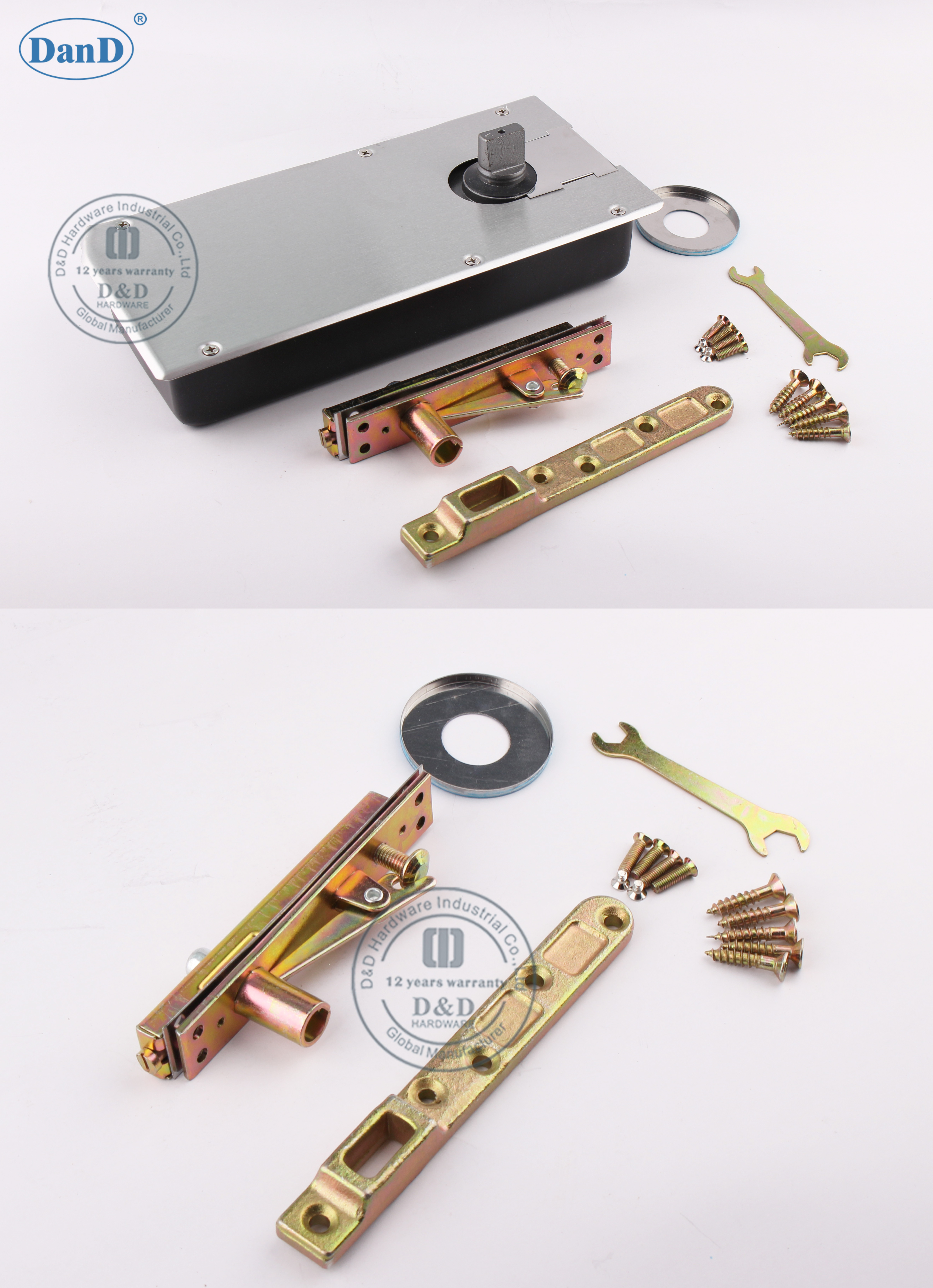 Glast&uuml;rboden Spring-D- und D-Hardware