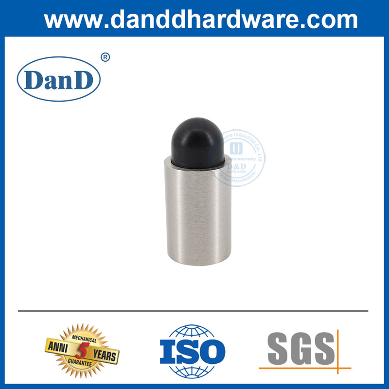 Silberne Satin Edelstahl-Wandhalterungstür Stopps für europäische Markt-DDDs048