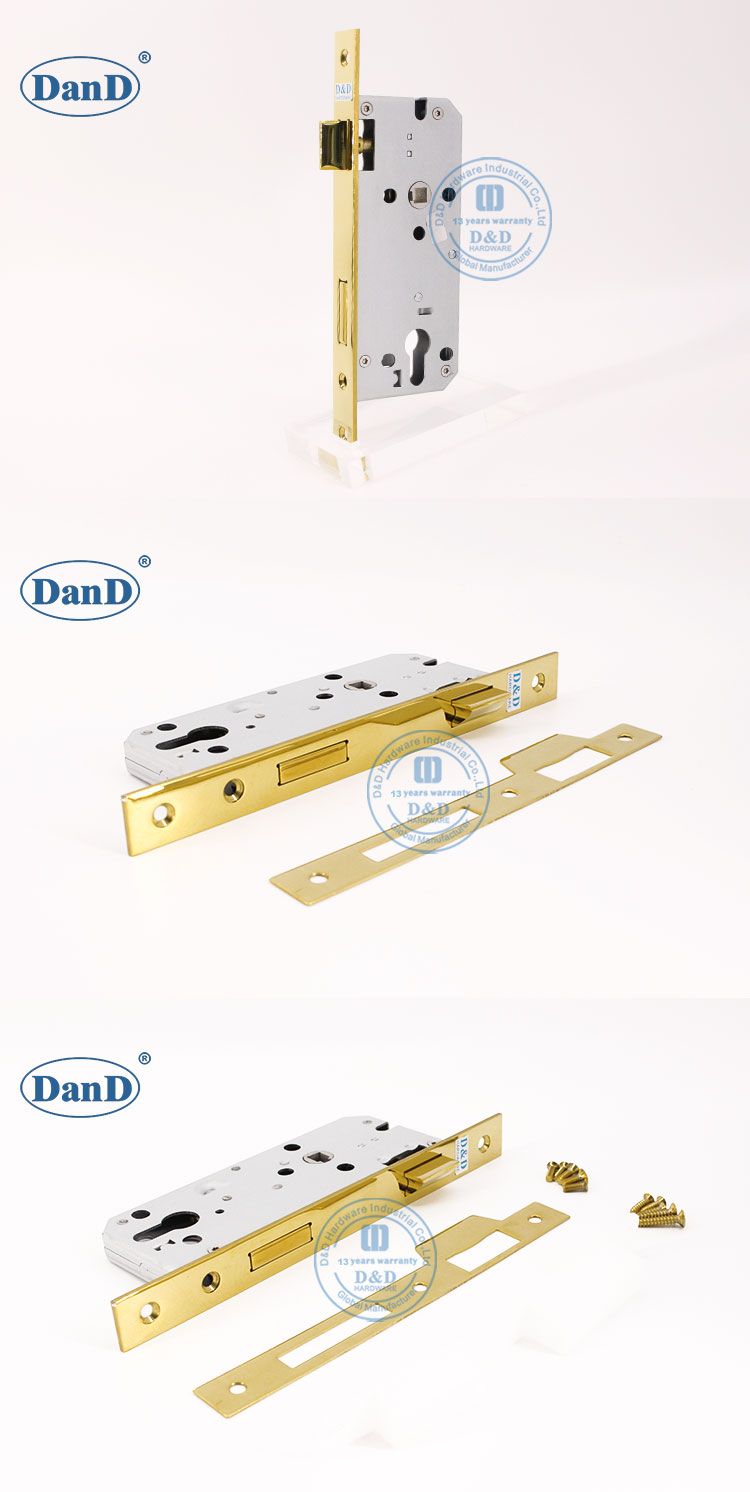 Polished Messing Door Lock-DDML026