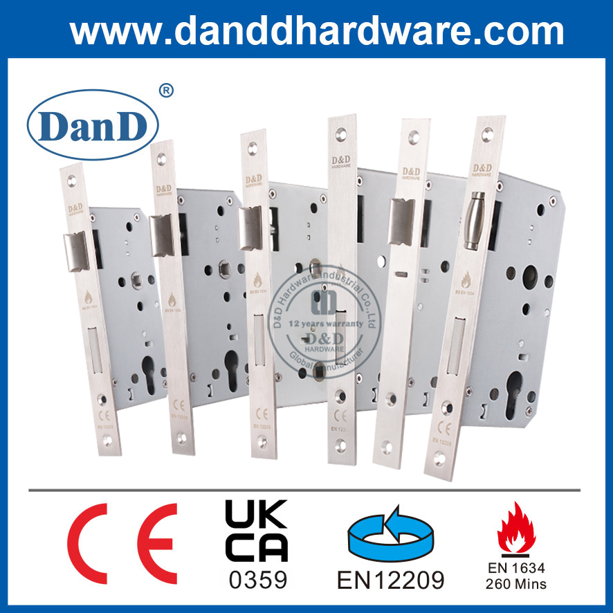 EN12209 High Security Round Head European Lock Badezimmer Badezimmer Lockset-DDML012R-6078