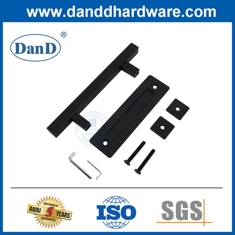 Scheunentür Flush Griff Edelstahl Scheunentür Ziehgriff Matt Black-DBD104