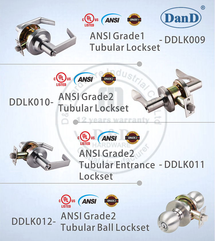 ANSI Tubular Lockset-D- und D-Hardware