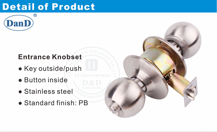 Holzt&uuml;r-Lockset-D und D-Hardware