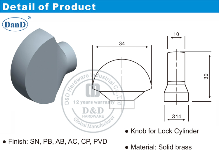 Konb f&uuml;r T&uuml;rzylinder-D und D-Hardware