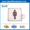 Edelstahl Wandmontierter weiblicher Waschraum Zeichenplatte-ddsp002