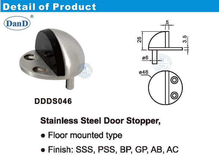 Halbmondent&uuml;r Stopper