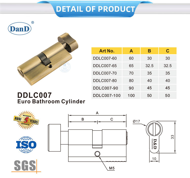 Antiker Messingschlosszylinder