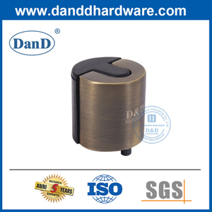 Zinklegierung/ Edelstahlboden mit einem antiken Messing Tür Stopp-DDDS012