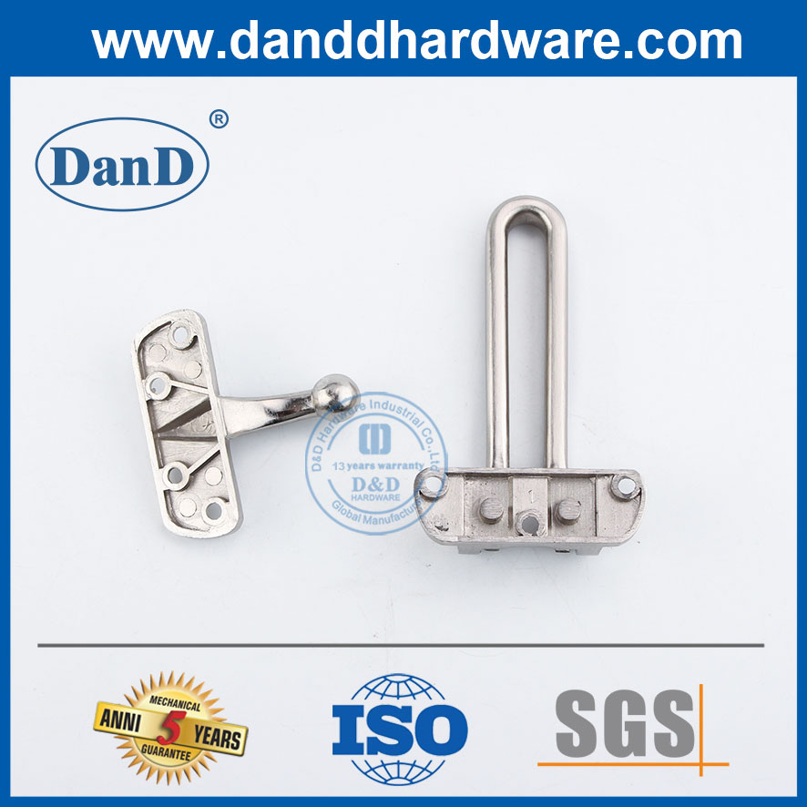 Satin Nickel Metall-Türschutz Zink Alloy-Türwächter für Home-DDG001