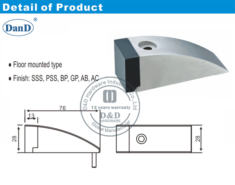 T&uuml;rstopp-D- und D-Hardware im Freien