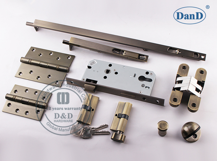 Antiker Messing-T&uuml;r-Hardware -D- und D-Hardware