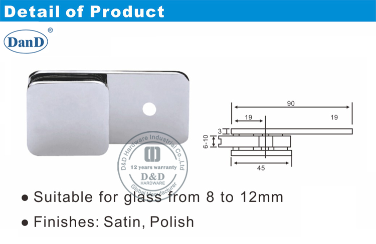 Badezimmerglas Halten Clip-D- und D-Hardware