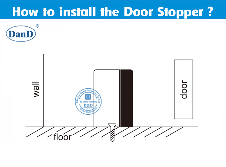 Bodent&uuml;r Stopp-D- und D-Hardware