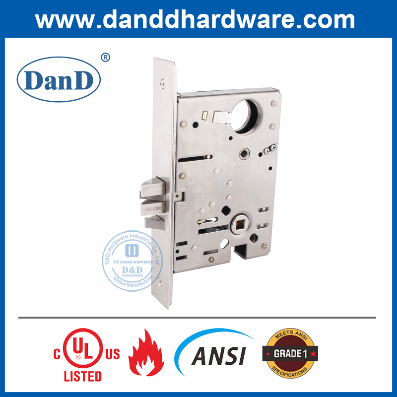 ANSI Grad 1 SUS304 Double Open Mortice Lock für Apartment-ddal09