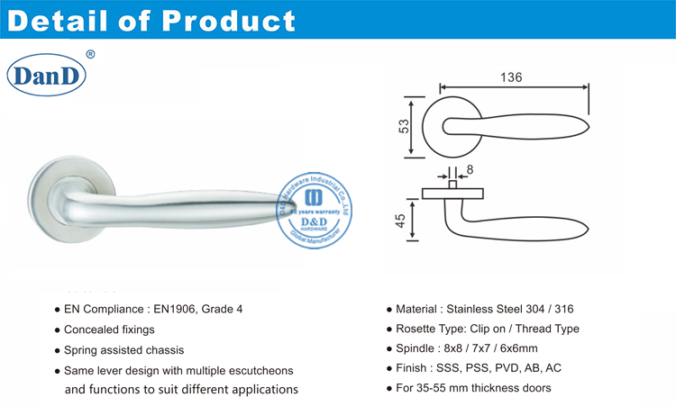 Au&szlig;enhebel-T&uuml;rgriff-D und D-Hardware