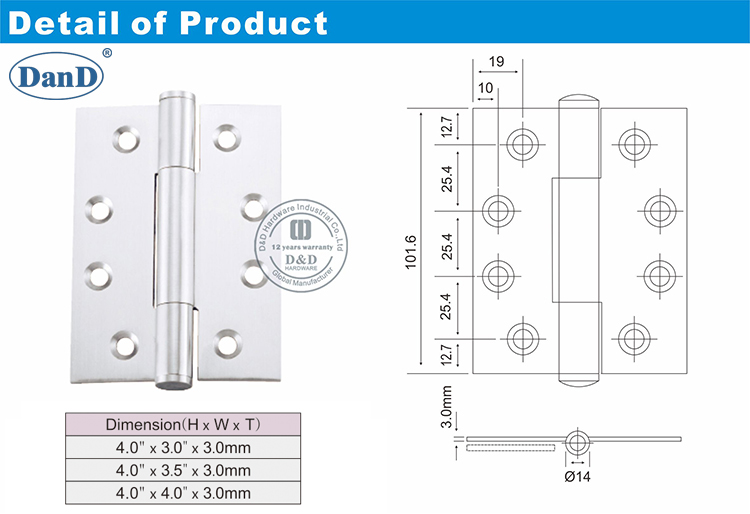 3 Kn&ouml;chelscharnier-D und D-Hardware