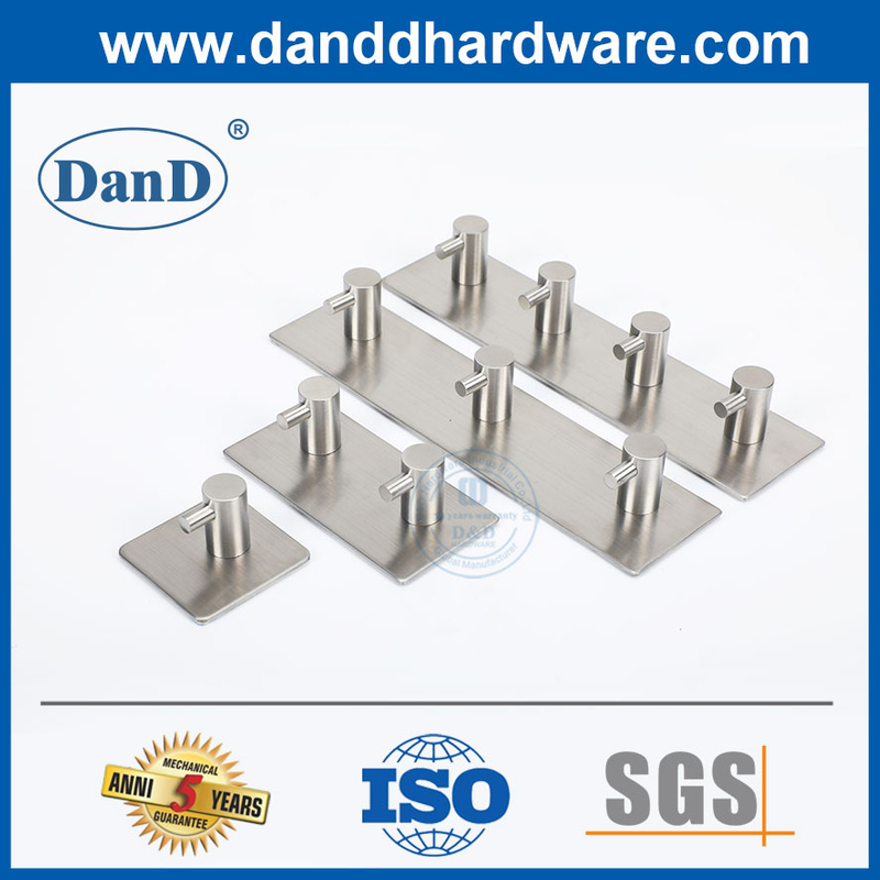 Edelstahl-Stahlschichten Haken Türhaken Badezimmerschicht Haken Haken Hardware-DDTC011