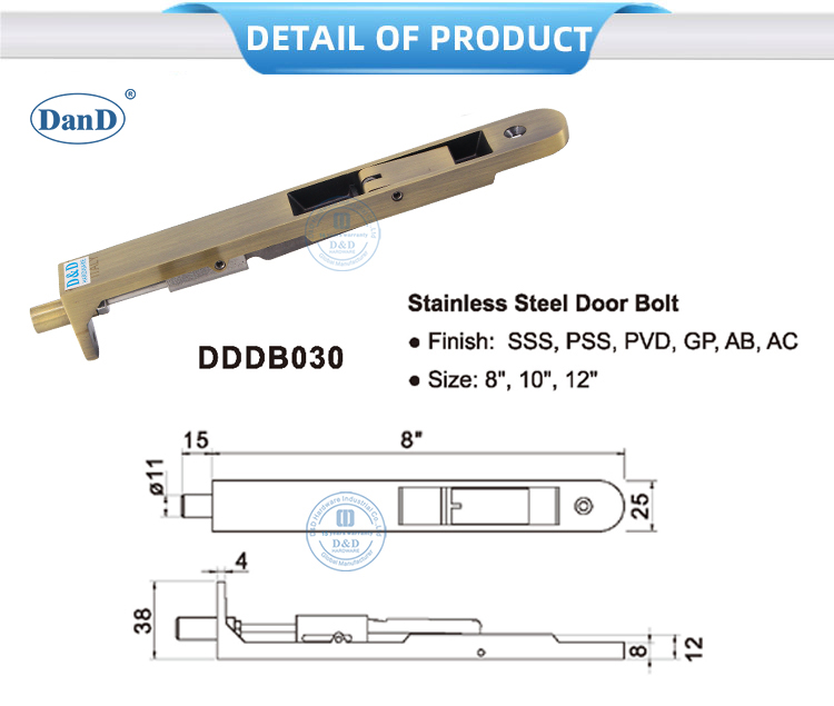 Antike Messing -T&uuml;rschraube