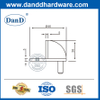 Hochwertiges zeitgenössisches Innentür Stopp Metall Türstopp-DDDs001