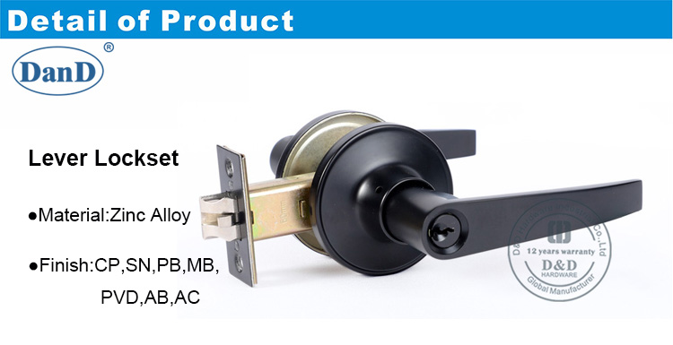 Black Door Lockset-DDLK082-D und D Hardware