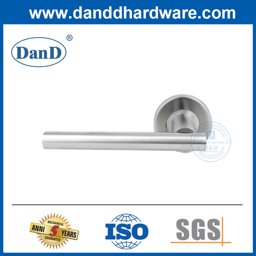 Moderne Außenhölzertür-Griffe Edelstahl Silbertür Griff