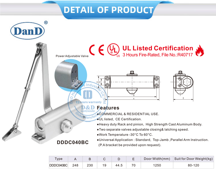 Feder geladene T&uuml;r n&auml;her
