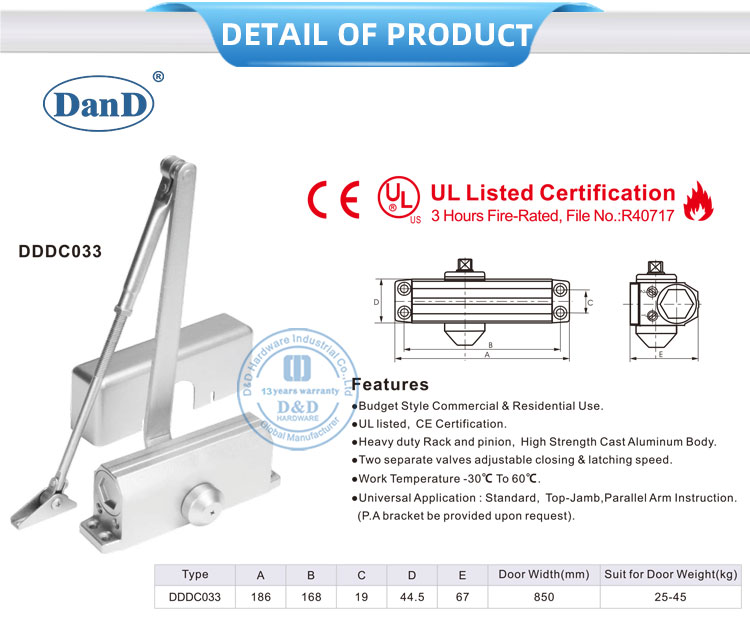 Oberfl&auml;chenmontierte T&uuml;r n&auml;her