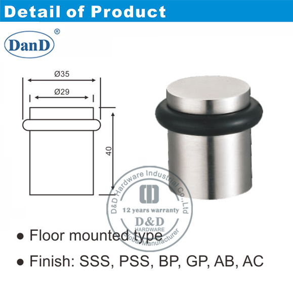 H&uuml;bsche T&uuml;rstopps-D- und D-Hardware