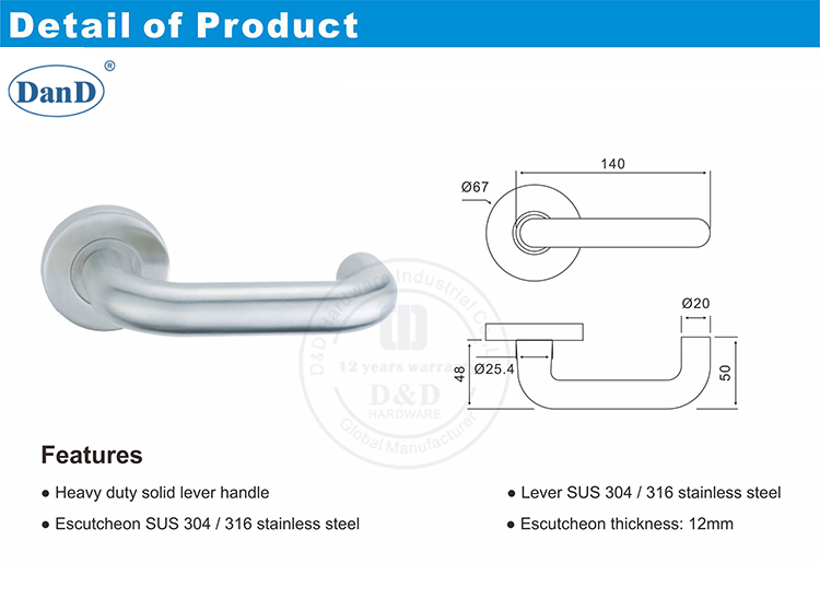 Kommerzielle amerikanische T&uuml;rgriffe-D- und D-Hardware