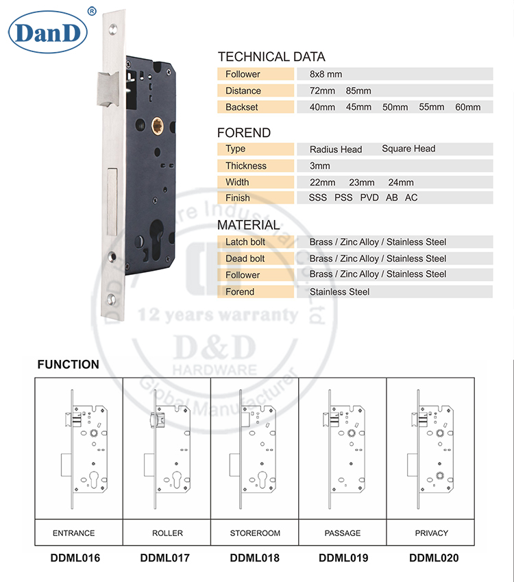 Mutise Lock-D & D-Hardware