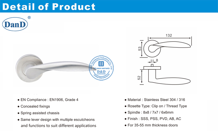 Schlafzimmert&uuml;rgriff-D und D-Hardware