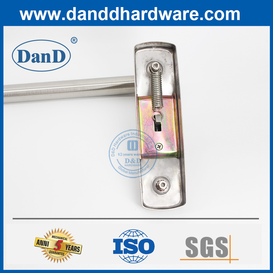 Hersteller von Panikausgangsgerät aus Edelstahl-Ausgangstür Druckstange Cross Bar-DDPD010