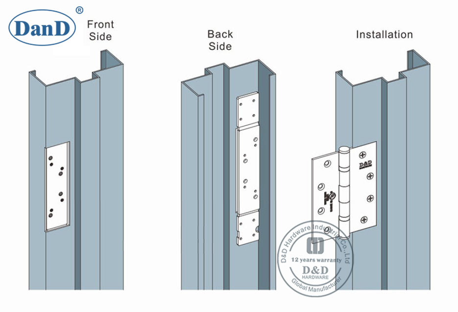 Bewehrungsplatte-D- und D-Hardware