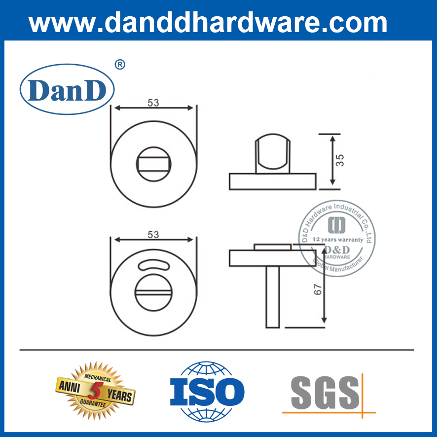 Edelstahl-Toilettenablagerung und Release mit Indikator-DDik004