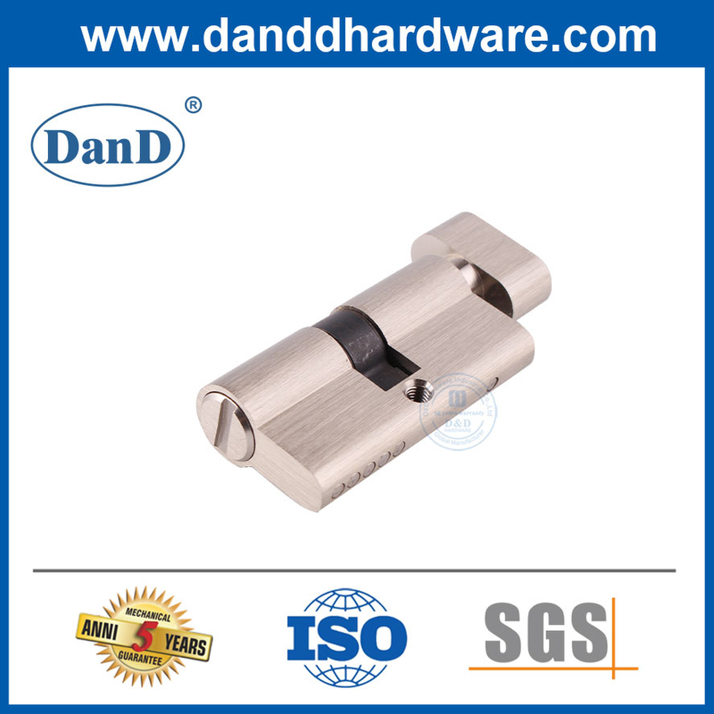 60 mm Satin Nickelschlosszylinder für Badezimmer Waschraum Tür-DDLC007-60 mm-Sn