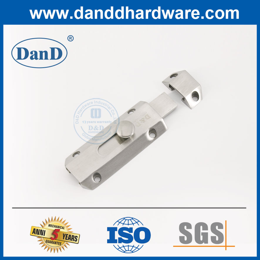 Festes Messing Bolzen Bolzen-Türschloss Satin Nickel Bolzen-DDB017