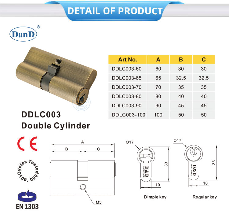 Antiker Messingschlosszylinder
