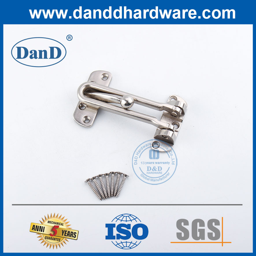 Satin Nickel Metall-Türschutz Zink Alloy-Türwächter für Home-DDG001