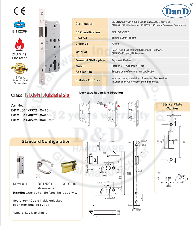Nachtverriegelungsschloss