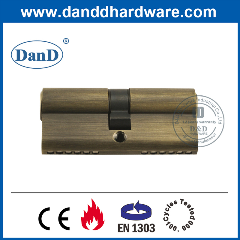 CE 70 mm Europrofile Antique Messing Master Key Lock Cylinder-DDLC003
